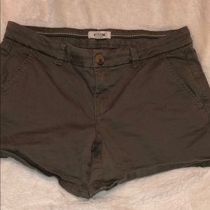 Garage Army Green Cargo Shorts